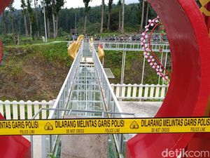 Miris! Baru 1 Wahana Jembatan Kaca di Banyumas yang Punya Sertifikasi Pemda