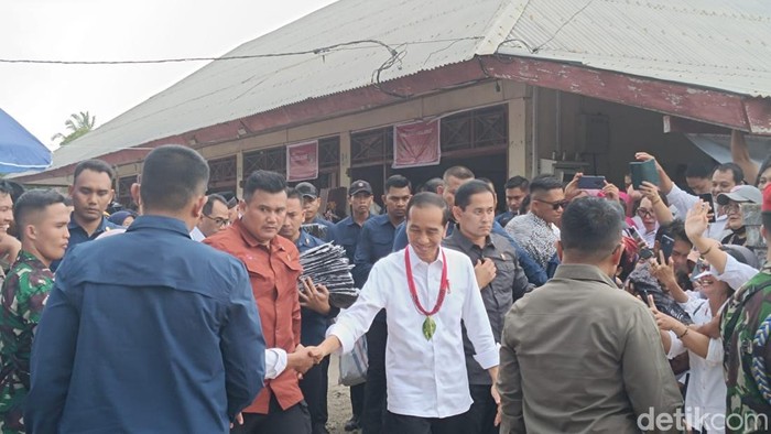 Jokowi Tinjau Pasar Ibu di Mentawai