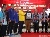 Momen Ketum Parpol Pendukung Dampingi Prabowo-Gibran Daftar ke KPU