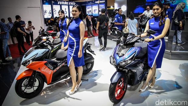 Mejeng di IMOS 2023, Yamaha Aerox Tampil Lebih Fresh!