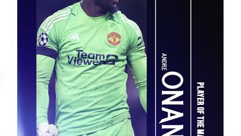 Bahkan Onana pun menjadi Player of The Match karena aksi-aksinya, termasuk saat menepis penalti Copenhagen di menit akhir. Foto: Twitter
