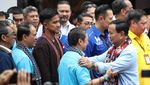 Momen Koalisi Indonesia Maju Kumpul di KPU Dukung Prabowo-Gibran
