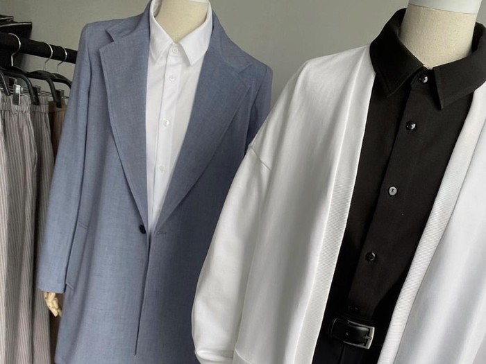 Perawatan koleksi busana tailoring.