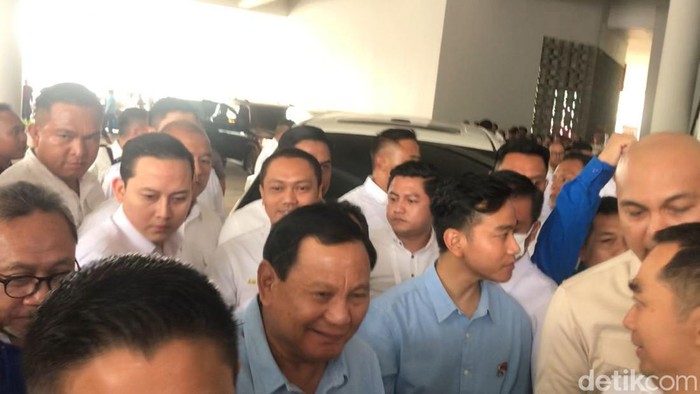 Prabowo-Gibran di Indonesia Arena GBK. (Firda Cynthia Anggrainy/detikcom).