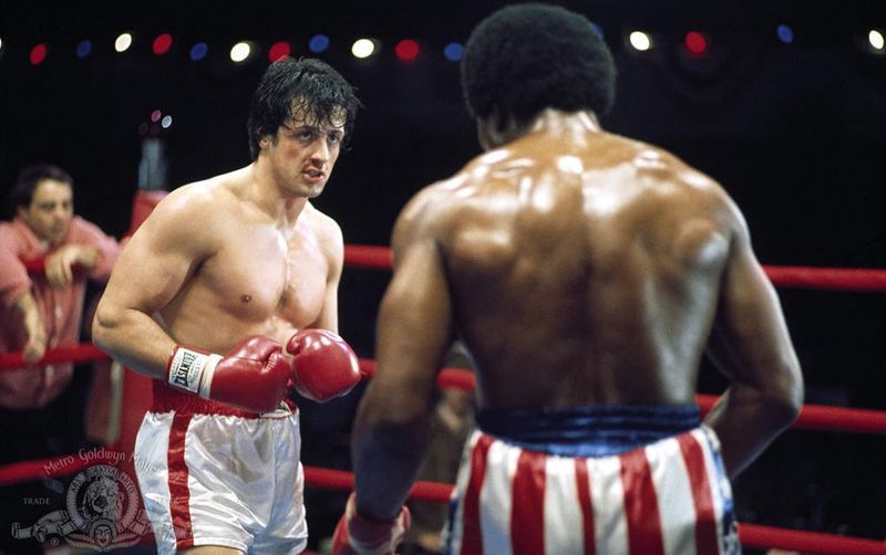 Adegan Sylvester Stallone di film Rocky (1976).