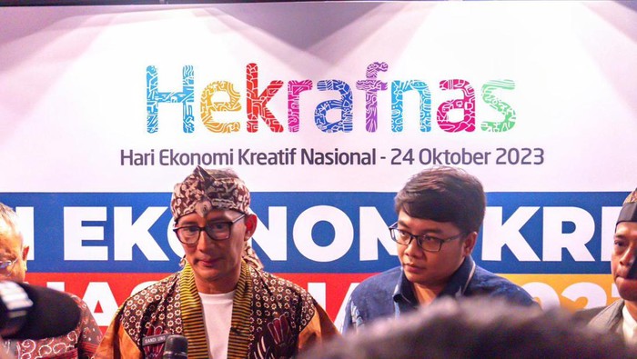 Sandiaga Uno dan Ketua Umum Gekrafs, Kawendra Lukistian (dok.ist)