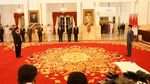Senyum Semringah Amran Sulaiman Dilantik Jokowi Jadi Mentan Lagi