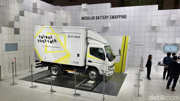 Sistem swap battery Fuso eCanter