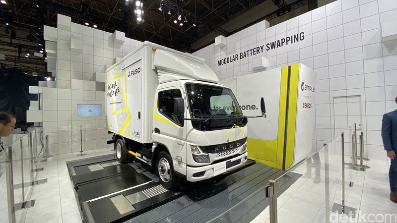 Sistem swap battery Fuso eCanter