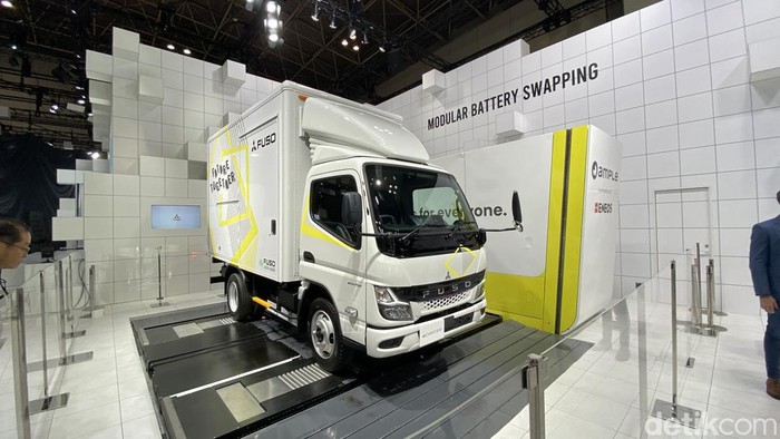 Sistem swap battery Fuso eCanter