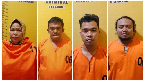 Tampang debt collector penculik IRT di Rokan Hilir, Riau (Istimewa)