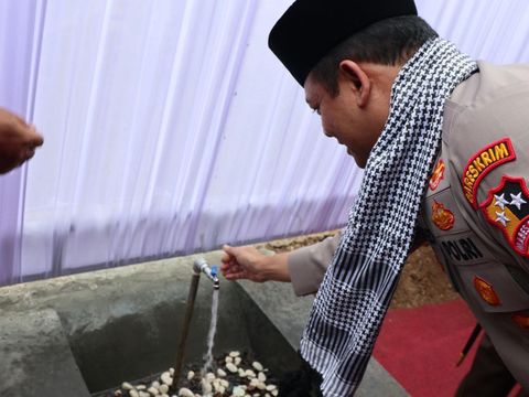 Bantuan Sumur Bor dari Operasi NCS Polri
