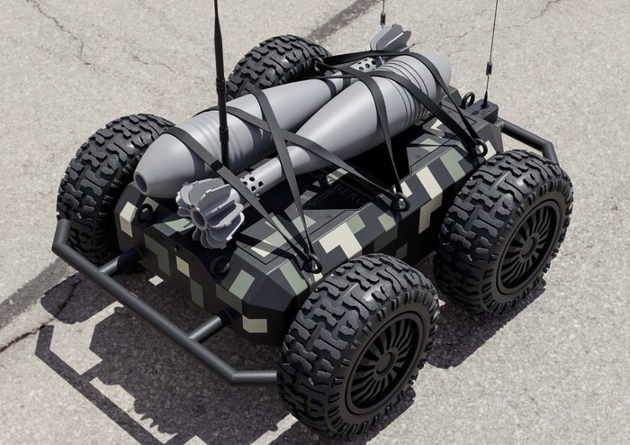 Drone darat Ukraina