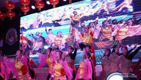 Penampilan yang menarik di Sriwijaya Lantern Festival.