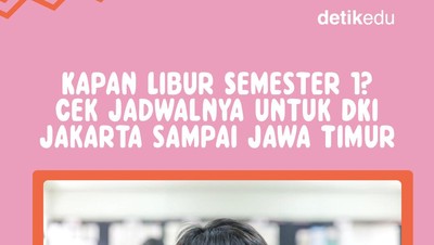 Infografis: Jadwal Libur Semester I untuk DKI Jakarta hingga Jawa Timur