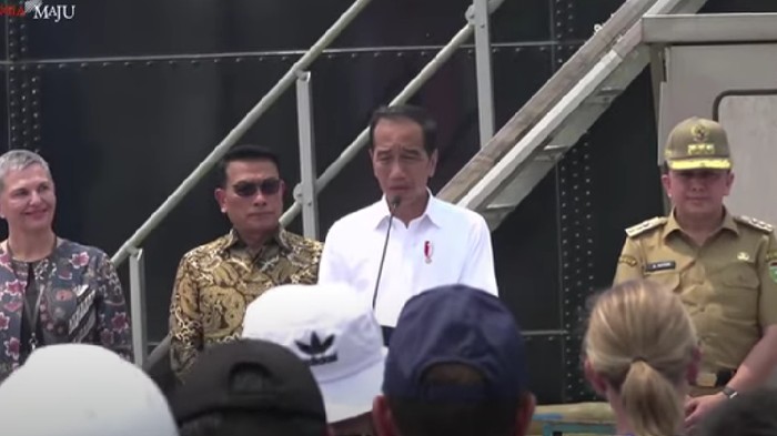 Jokowi Resmikan Pengelolaan Limbah Domestik Kolaborasi Australia di Palembang (Tangkapan layar YouTube Setpres)