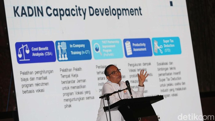 Kadin Capacity Development dan Mentoring Project Ditutup Kadin Capacity Development dan Mentoring Project digelar di Jakarta. Acara ini sebagai upaya revitalisasi pendidikan dan pelatihan vokasi di Indonesia.