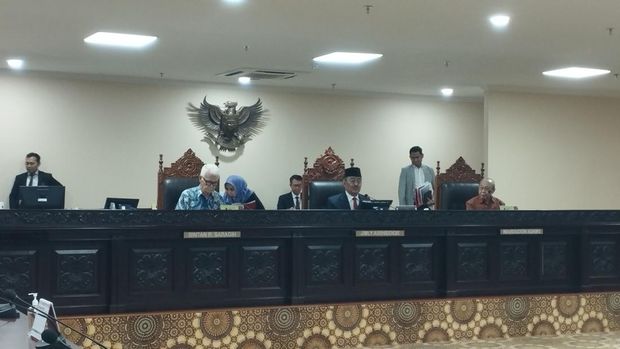 Ketua Majelis Kehormatan Mahkamah Konstitusi (MKMK) Jimly Asshiddiqie. (Brigitta/detikcom)