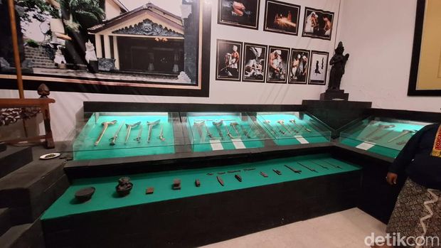 Koleksi keris di Museum Ambarrukmo, Sleman, DIY. Foto diunggah pada Kamis (26/10/2023).