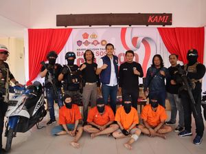 4 Residivis Curi Uang Kontraktor Rp 115 Juta Modus Pecah Kaca Mobil Ditangkap