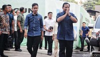 Prabowo-Gibran tiba di RSPAD Gatot Subroto, Jalan Kwini, Senen, Jakarta Pusat, Kamis (26/10/2023) sekitar pukul 06.58 WIB.  
