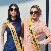Selama masa karantina, Ritassya melakukan berbagai kegiatan di Vietnam. Inilah potretnya bersama Miss Grand Inggris.  Foto: dok. Instagram/@ritassyawellgreat