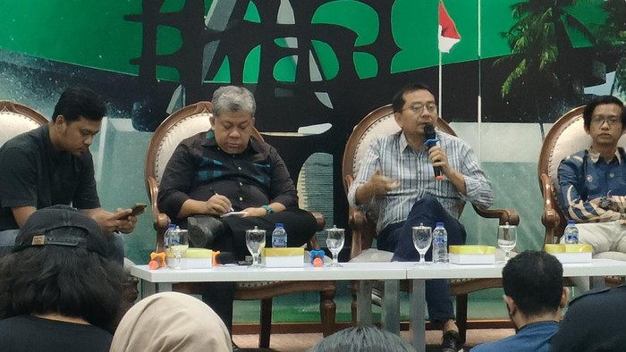 Wasekjen PKB Syaiful Huda dan Waketum Gelora Fahri Hamzah