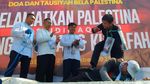 Teriakan Bela Palestina Menggema di Surabaya