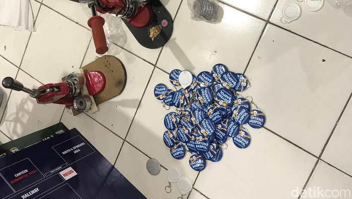 Atribut kampanye. (Fitrya Anugrah Kusumah/detikcom)