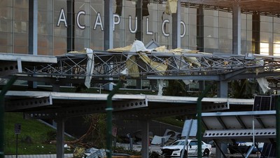 Bandara Internasional Acapulco Rusak Diterjang Badai Otis