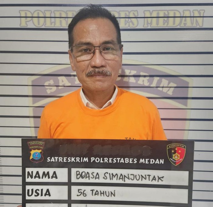 Boasa Simanjuntak, tersangka penyebaran hoax dan ujaran kebencian ditangkap. (Istimewa)