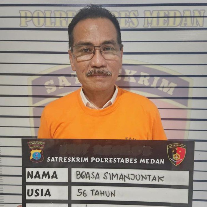 Boasa Simanjuntak, tersangka penyebaran hoax dan ujaran kebencian ditangkap. (Istimewa)