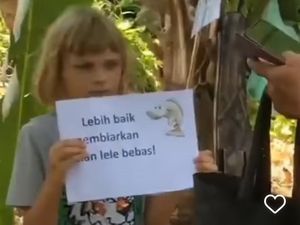Viral Bocah Bule Aktivis Lele Protes Lomba Mancing