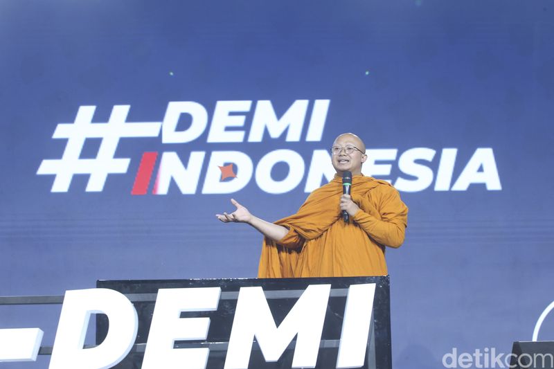 Sesi Beda Server Satu Bahasa di Demi Indonesia, The Hall Senayan City, Jumat (27/10/2023).