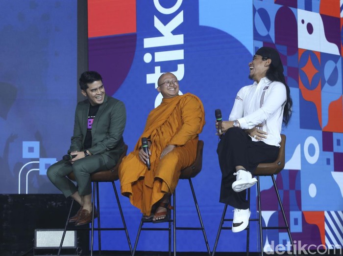 Sesi Beda Server Satu Bahasa di Demi Indonesia, The Hall Senayan City, Jumat (27/10/2023).