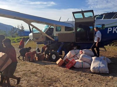 Distribusi Bantuan untuk Korban Bencana Kelaparan di Papua Pegunungan