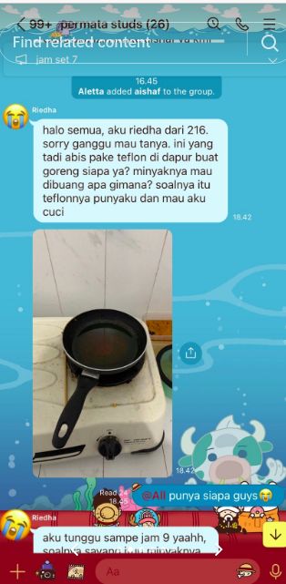 Drama dapur anak kos
