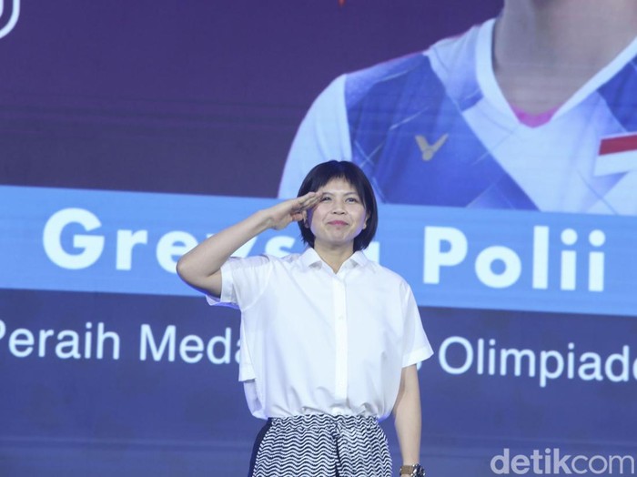 Greysia Polii saat tampil di acara Demi Indonesia.