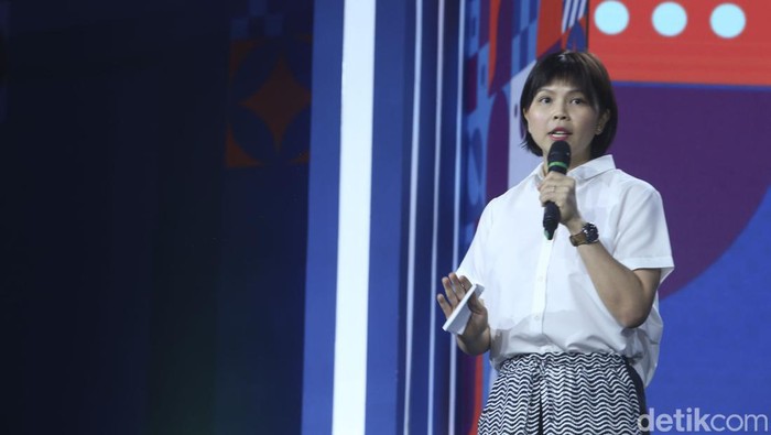 Greysia Polii saat tampil di acara Demi Indonesia.