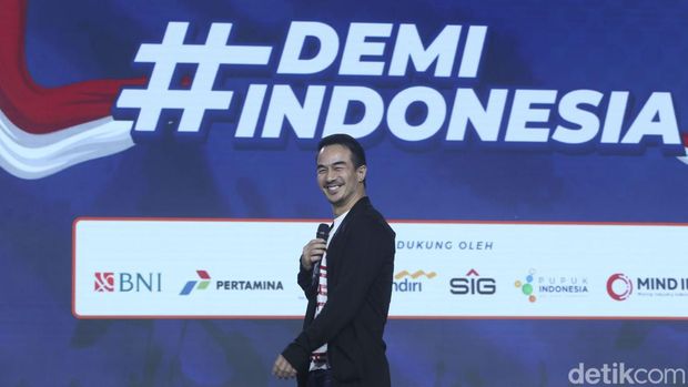 Joe Taslim saat tampil di acara Demi Indonesia.