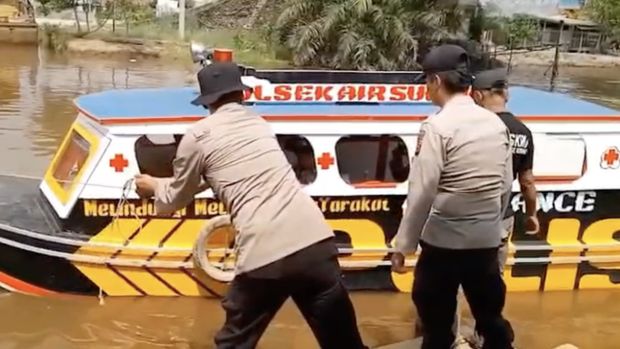 Kapal Ambulans Polsek Air Sugihan