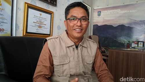 Komandan Lapangan MotoGP 2023 sekaligus Kepala Dinas Pariwisata Nusa Tenggara Barat (NTB) Jamaluddin Malady. (Ahmad Viqi/detikBali)