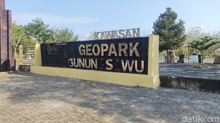 Kondisi Etalasi Taman Batu Gunungkidul, Kamis (27/10/2023).