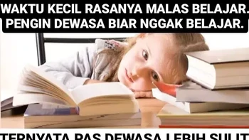 Pelajarannya justru makin lebih susah. Foto: Instagram/sejiwatinja
