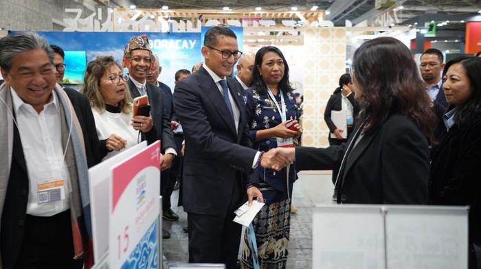 Sandiaga menjadi pembicara utama pada acara The 6th TEJ Ministerial Round Table di INTEX Osaka, Jepang