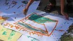 10 Potret Anak-anak di Gaza, Bahagia Melukis di Halaman Rumah Sakit