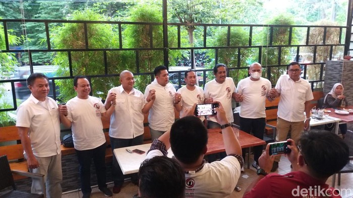 Projo Sulsel saat jumpa pers di Makassar.