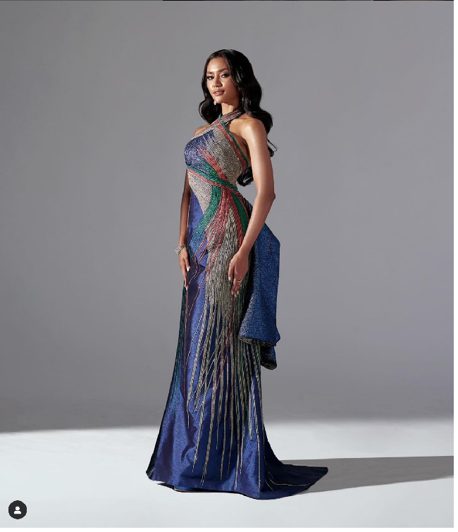 Farhana Nariswari tak lolos ke babak top 15 Miss International 2023. Meski demikian, wanita asal Jawa Barat itu tetap membawa pulang gelar. Puteri Indonesia 2023 itu mendapatkan gelar finalis dengan gaun malam terbaik atau Best in Evening Gown. Foto: Dok. Instagram Albert Yanuar, farhanariswari, Puteri Indonesia