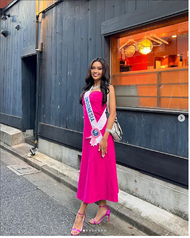 Ajang Miss International 2023 diikuti 70 kontestan dari berbagai negara termasuk Indonesia. Puteri Indonesia 2023 Farhana Nariswari Wisandana jadi wakil Indonesia di kontes kecantikan yang setiap tahunnya digelar di Jepang itu. Foto: Dok. Instagram Albert Yanuar, farhanariswari, Puteri Indonesia