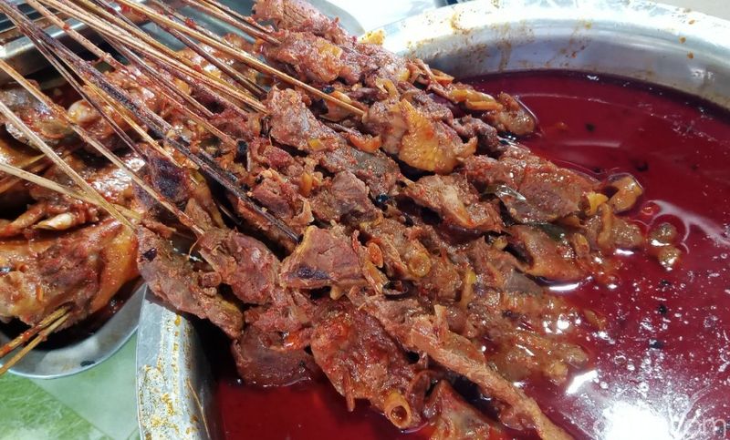 Sate Blengong khas Kota Brebes. Foto diunggah Jumat (27/10/2023).
